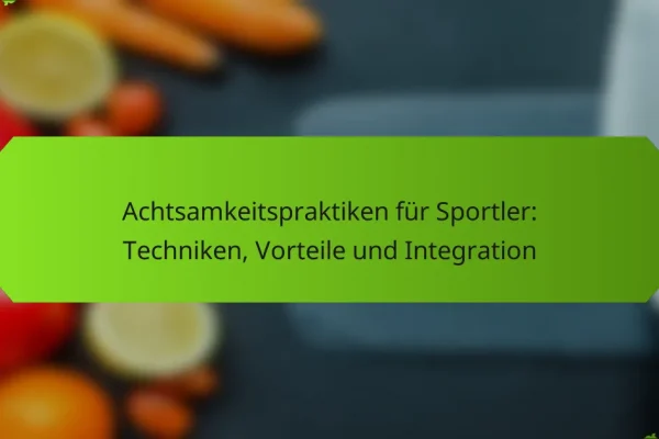 Achtsamkeitspraktiken für Sportler: Techniken, Vorteile und Integration