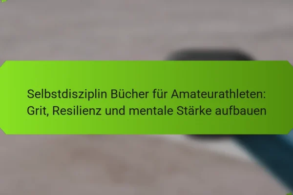 Selbstdisziplin Bücher für Amateurathleten: Grit, Resilienz und mentale Stärke aufbauen
